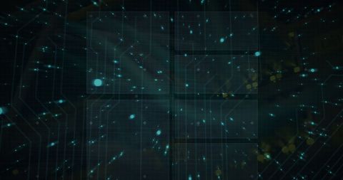 Futuristic Circuit Board with Holographic Dots - Download Free Stock Images Pikwizard.com