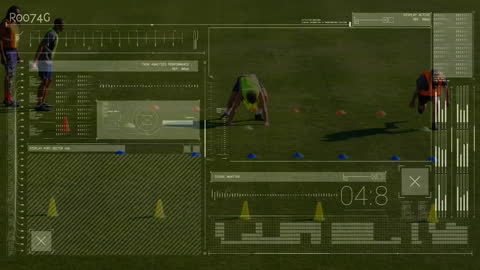Virtual Interface Analyzing Football Training Performance