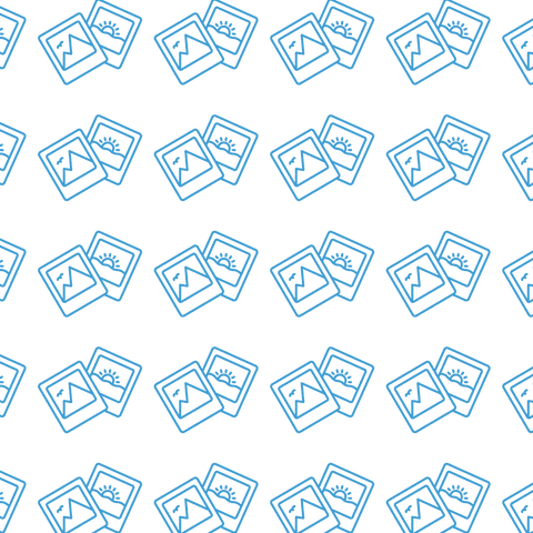 Seamless Blue Photo Icons Pattern on Transparent Background - Download Free Stock Videos Pikwizard.com