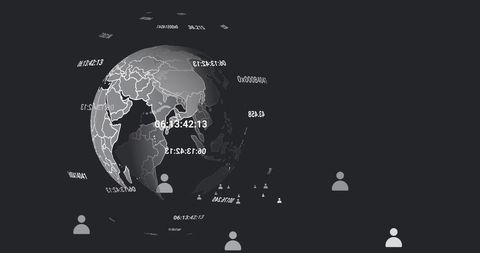 Futuristic Globe Visualization with Digital Network - Download Free Stock Images Pikwizard.com