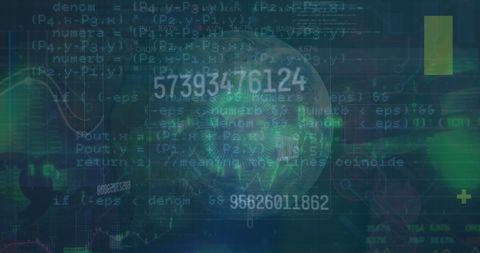 Digital Network Visualization with Binary Code and Globe - Download Free Stock Images Pikwizard.com