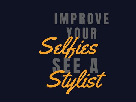 Humorous Personal Stylist Promotion for Better Selfies - Download Free Stock Templates Pikwizard.com