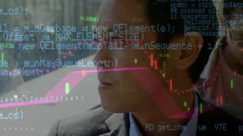 Businessman Reflecting on Data Visualization During Commute