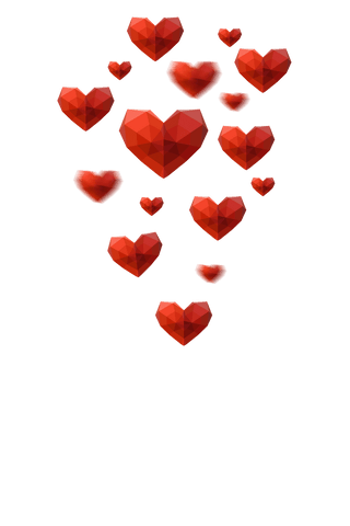 Floating Red Hearts on Transparent Background for Digital Design - Download Free Stock Videos Pikwizard.com