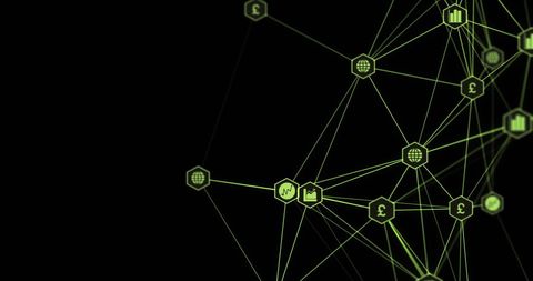 Digital Network Connections with Cryptocurrency Symbols - Download Free Stock Images Pikwizard.com