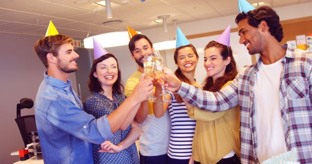 Diverse Team Enjoys Casual Office Celebration - Download Free Stock Images Pikwizard.com