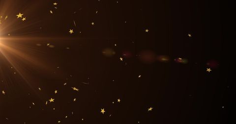 Golden Light Trails and Stars Abstract Background for Celebrations - Download Free Stock Images Pikwizard.com