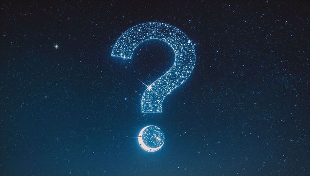 Mystical Cosmic Question Mark Formed by Starlit Clusters