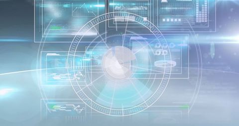 Futuristic Radar with Scientific Data and Digital Interfaces - Download Free Stock Images Pikwizard.com
