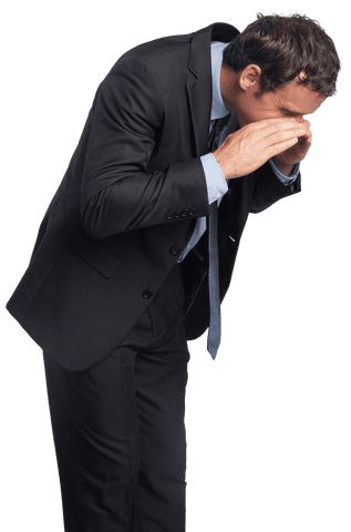 Caucasian Businessman Calling Out Isolated Transparent Background - Download Free Stock Videos Pikwizard.com