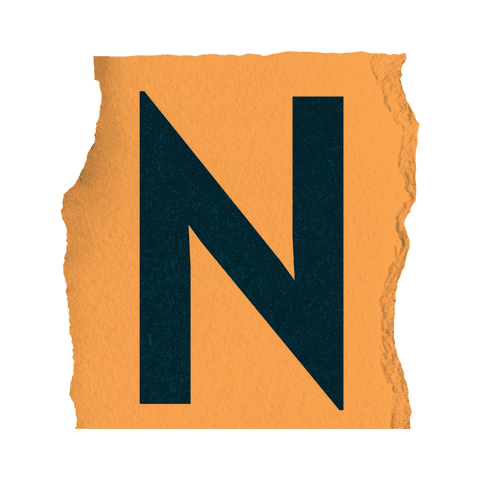 transparent bold teal letter n on torn orange paper - Download Free Stock Videos Pikwizard.com