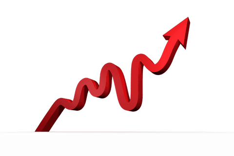 Red Upward Arrow Illustrating Success on Transparent Background - Download Free Stock Videos Pikwizard.com