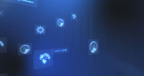 Digital Data Processing with Futuristic Visuals and Global Interface - Download Free Stock Images Pikwizard.com