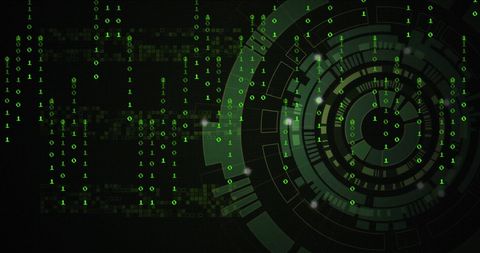 Digital Data Analysis with Code Matrix and Virtual Radar Interface - Download Free Stock Images Pikwizard.com