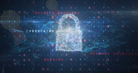 Cybersecurity and Malware Protection with Digital Lock - Download Free Stock Images Pikwizard.com