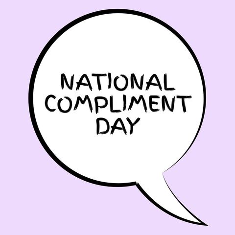national compliment day speech bubble graphic - Download Free Stock Templates Pikwizard.com