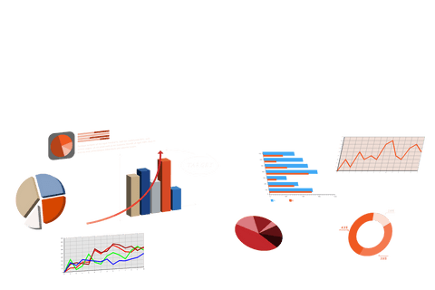 Colorful Charts and Graphs on Transparent Background for Data Visualization - Download Free Stock Videos Pikwizard.com