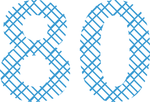 blue patterned number 80 on transparent background for celebrations - Download Free Stock Videos Pikwizard.com