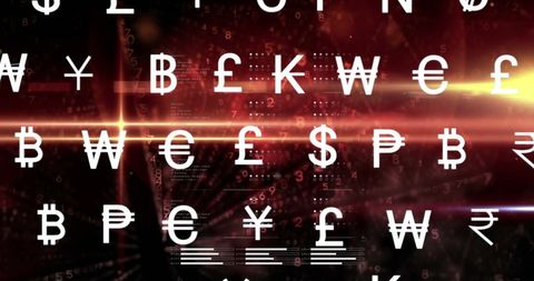 dynamic currency symbols and data stream - Download Free Stock Images Pikwizard.com