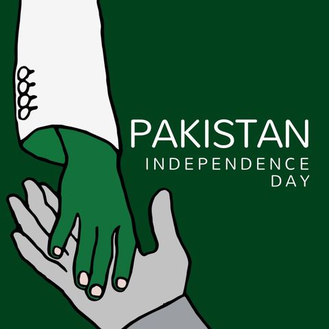 pakistan independence day symbolic handshake illustration - Download Free Stock Templates Pikwizard.com