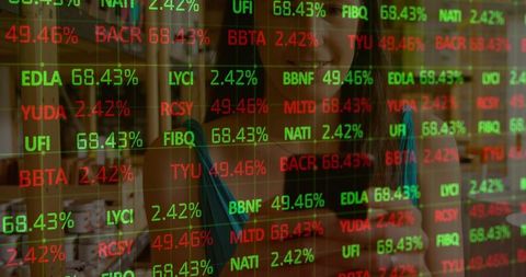 Analyzing Stock Market Data on Transparent Ticker Screen