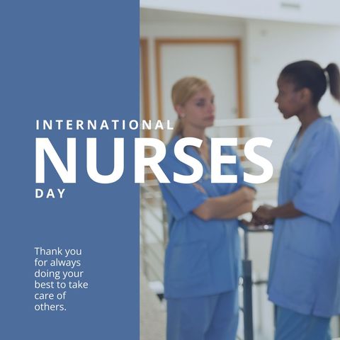 Celebration of International Nurses Day with Diverse Healthcare Workers