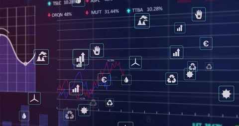 Sustainable Technology and Finance Data Interface Visualization