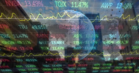 Global Financial Data Analysis with Cityscape Background