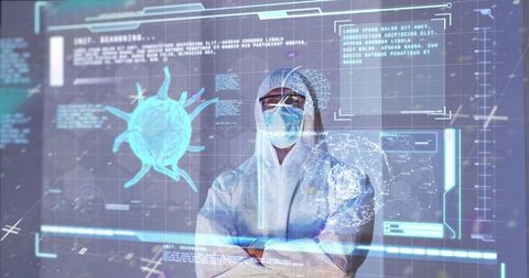 digital healthcare innovation with encoded medical data interface - Download Free Stock Images Pikwizard.com