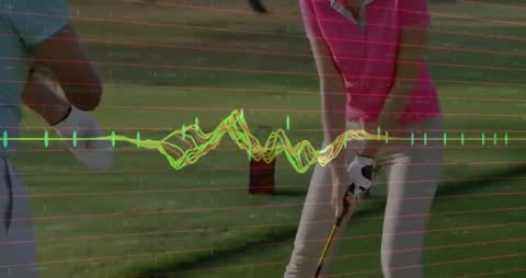 Golf Lesson with Digital Finance Overlay: Precision Meets Strategy