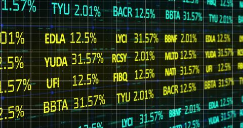 Dynamic Stock Market Screen with Digital Data Display - Download Free Stock Images Pikwizard.com