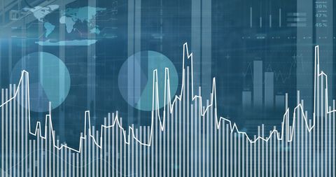 Financial Data Processing in High-Tech Environment - Download Free Stock Images Pikwizard.com