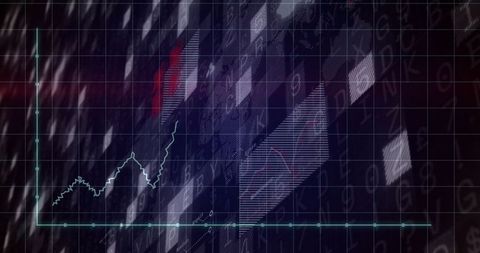 Digital analytics interface with advanced graph visuals