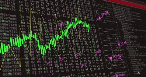Financial Data Graph on Digital Screen Displaying Market Trends - Download Free Stock Images Pikwizard.com