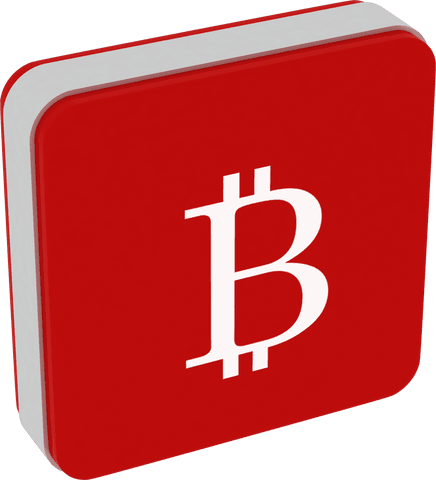 red square bitcoin icon on transparent background - Download Free Stock Videos Pikwizard.com