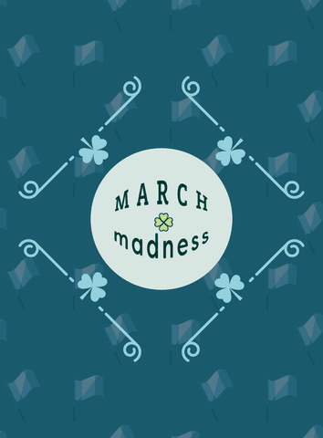 transparent march madness card illustration with clover accents - Download Free Stock Videos Pikwizard.com