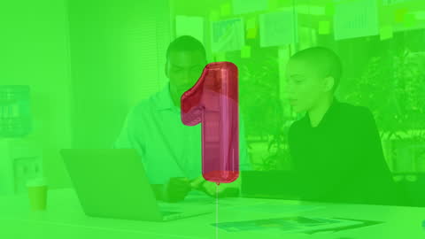 Digital Collaboration with Futuristic Tech Concept Overlays