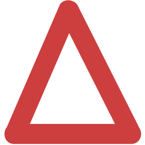 red warning triangle on transparent background illustration - Download Free Stock Videos Pikwizard.com