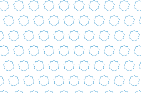 Blue star pattern on transparent background for digital projects