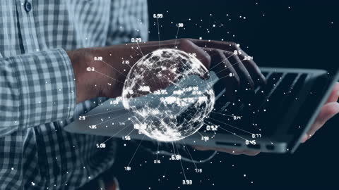 Global Network Visualization with Digital Analysis Concept