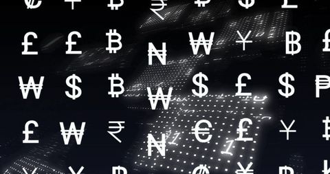 Global Currency Symbols on Digital Binary Background - Download Free Stock Images Pikwizard.com