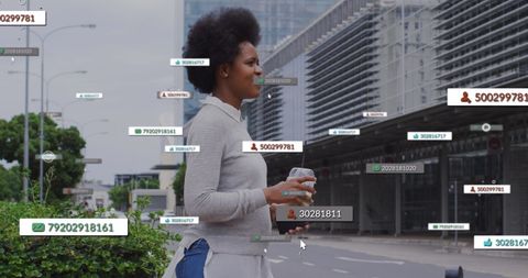 African American Woman Engaged with Digital Business Analytics - Download Free Stock Images Pikwizard.com