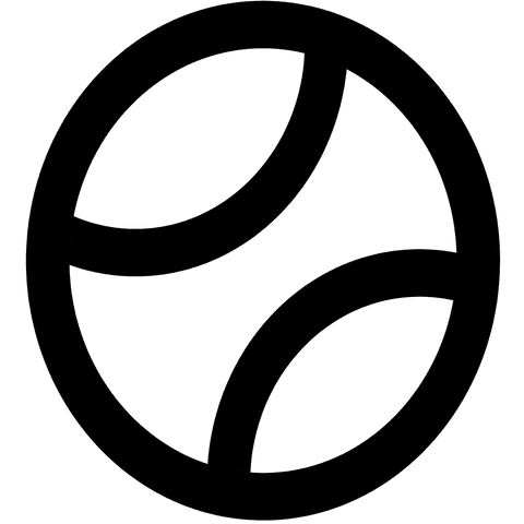 Transparent black ball outline on clear background