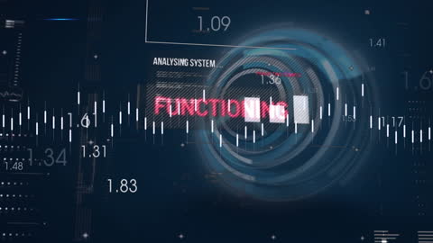 Abstract Financial Data Processing Animation