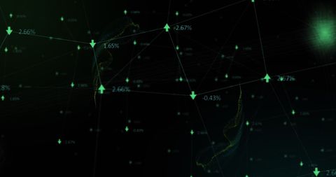 Abstract Digital Network With Data Arrows Icon - Download Free Stock Images Pikwizard.com