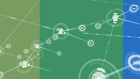 Dynamic Animation of Global Network Connections