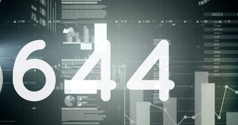 Dynamic Data Flow and Statistics in Digital Interface - Download Free Stock Images Pikwizard.com