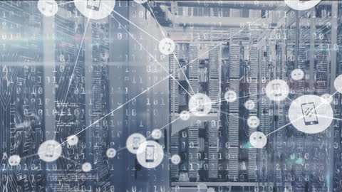 Virtual Network and Binary Code Above Data Center Servers