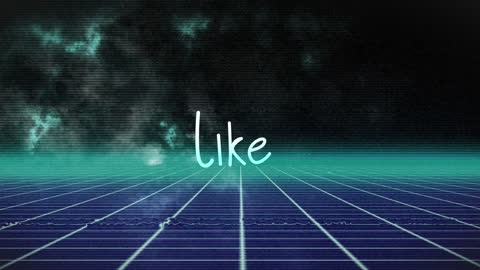 Retro 80s Style Digital Animation with Alpha Channel