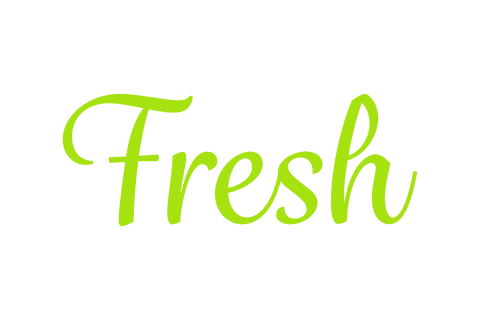 fresh text in green font on transparent background - Download Free Stock Videos Pikwizard.com
